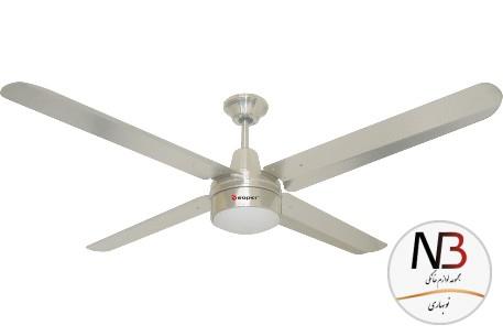 پنکه سقفی لامپ دار 5 پره فلزی موتور سنگین SCF-495 L ساپر